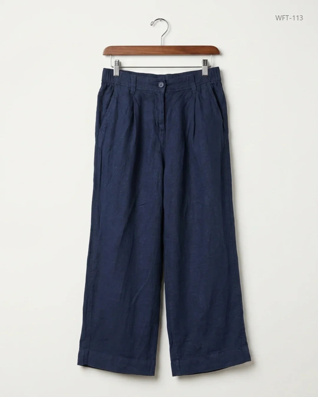 Women Flapper Trouser | Next | Preloved Branded | Blue viscose | Excellent | OTS Thrift Store Karachi Pakistan