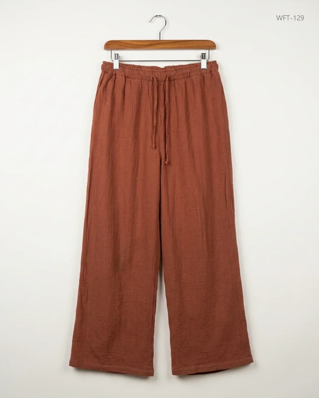 UK Imported secondhand Women Flapper Trouser - New Look brand, Brown Cotton, Premium condition, for - Online Thrift Store Islamabad Pakistan