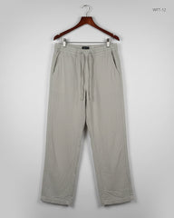 Women Flapper Trouser | IGNIA | Preloved Branded | Beige Cotton | Premium | OTS Thrift Store Lahore Pakistan