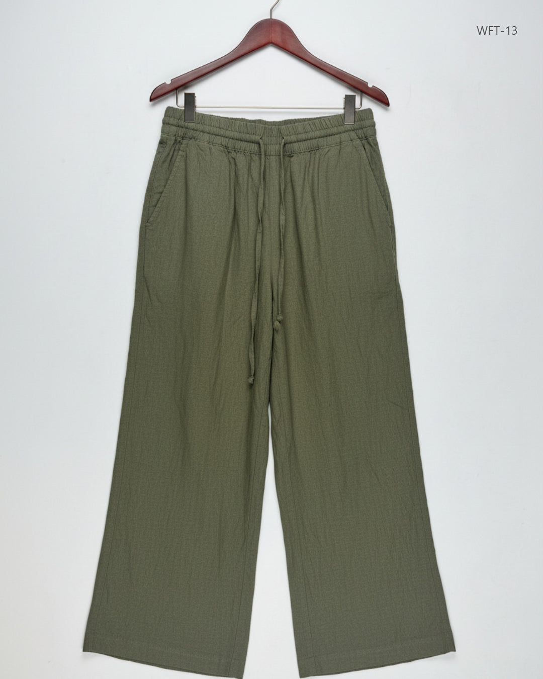 Shop Premium Women Flapper Trouser by George | Preloved Branded Clothes | Green Viscose | Womens | OTS Thrift Store Peshawar Pakistan
