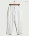 UK Imported secondhand Women Flapper Trouser - HALSTON brand, White Cotton, Premium condition, for - Online Thrift Store Lahore Pakistan