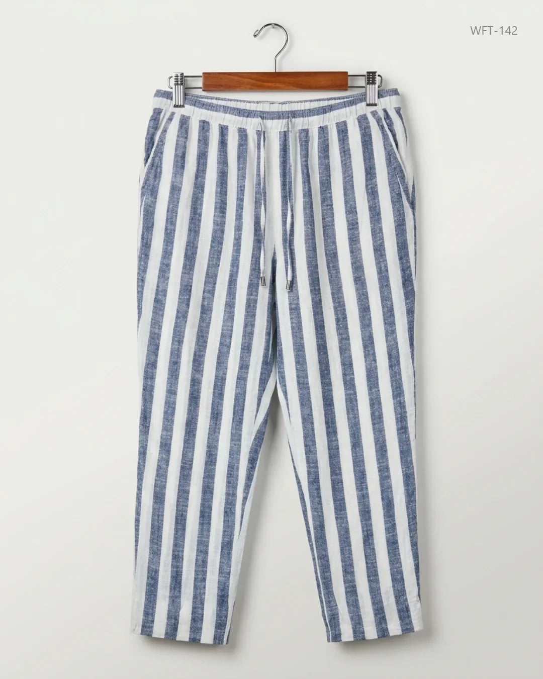 UK Imported secondhand Women Flapper Trouser - Papaya brand, Blue Cotton, Premium condition, for - Online Thrift Store Islamabad Pakistan