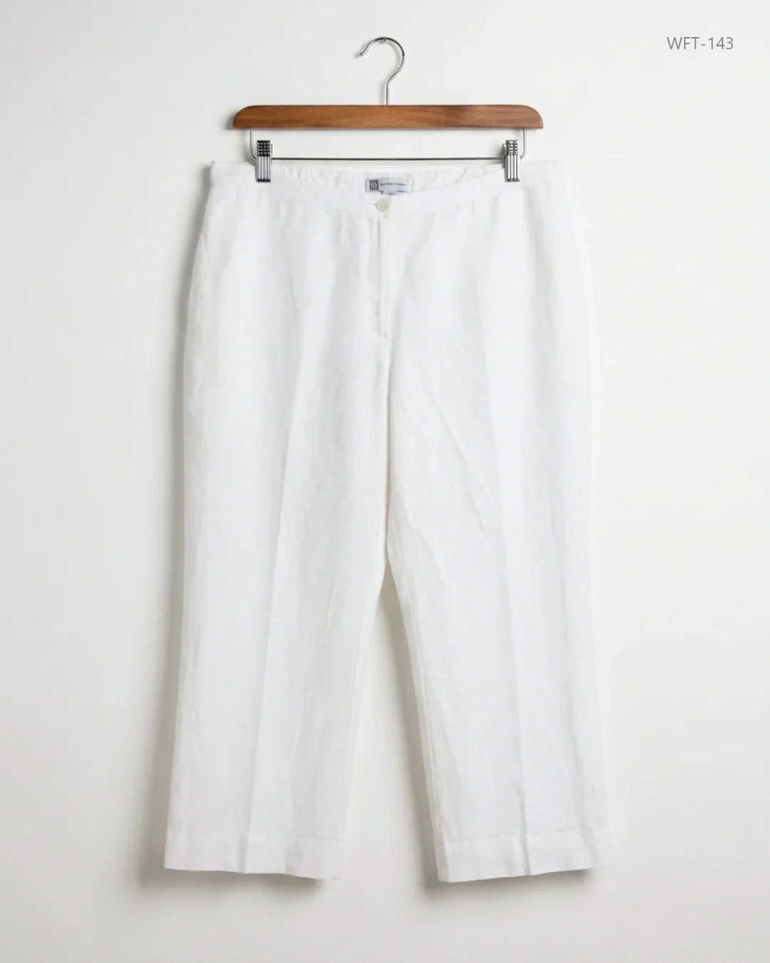 Preloved Premium Women Flapper Trouser by JOANNA HOPE, White Viscose for - OTS Thrift Shop Islamabad Pakistan