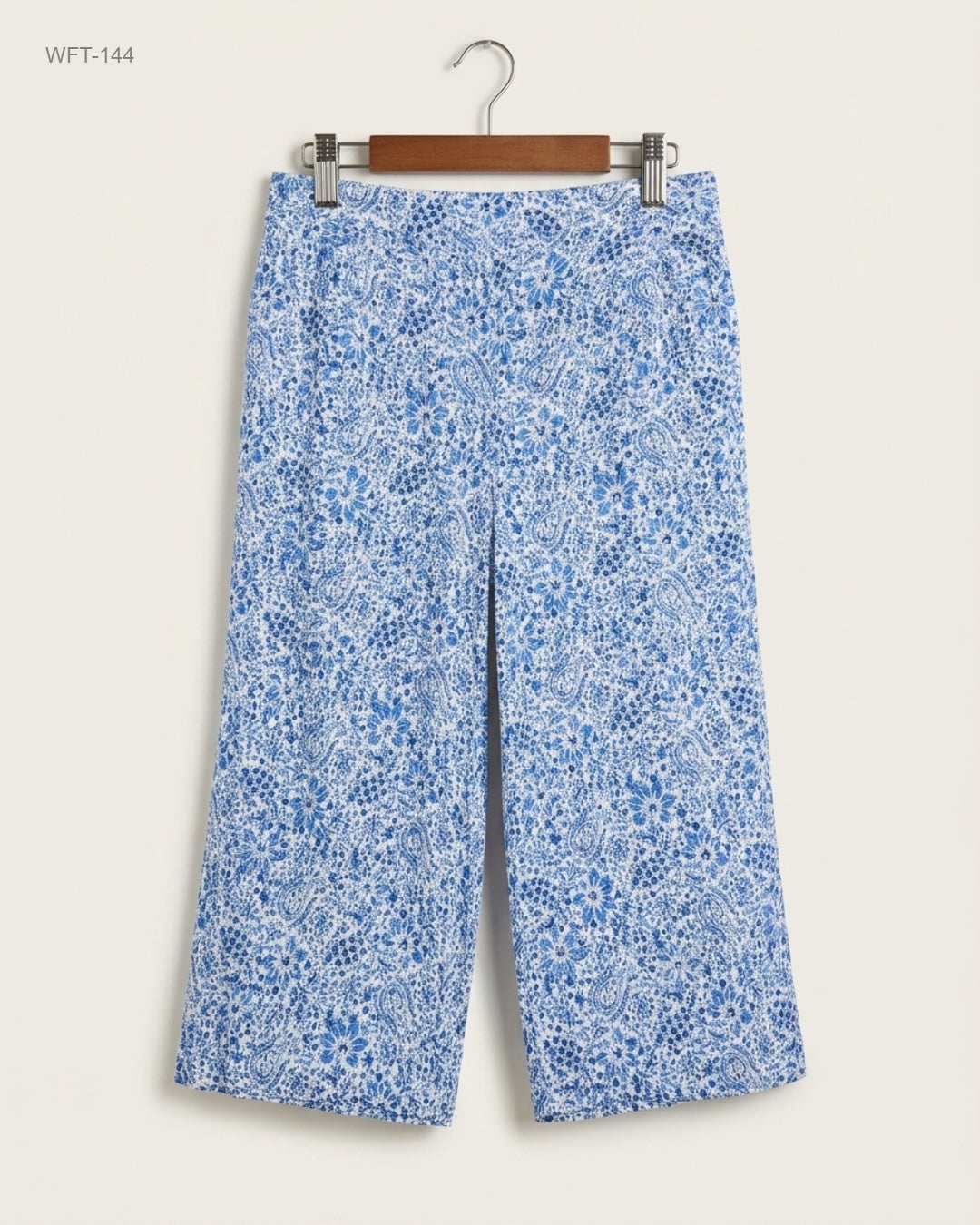 Premium Condition Women Flapper Trouser | Preloved Mango | Blue Viscose | Thrift Shop for Lahore Pakistan | OTS