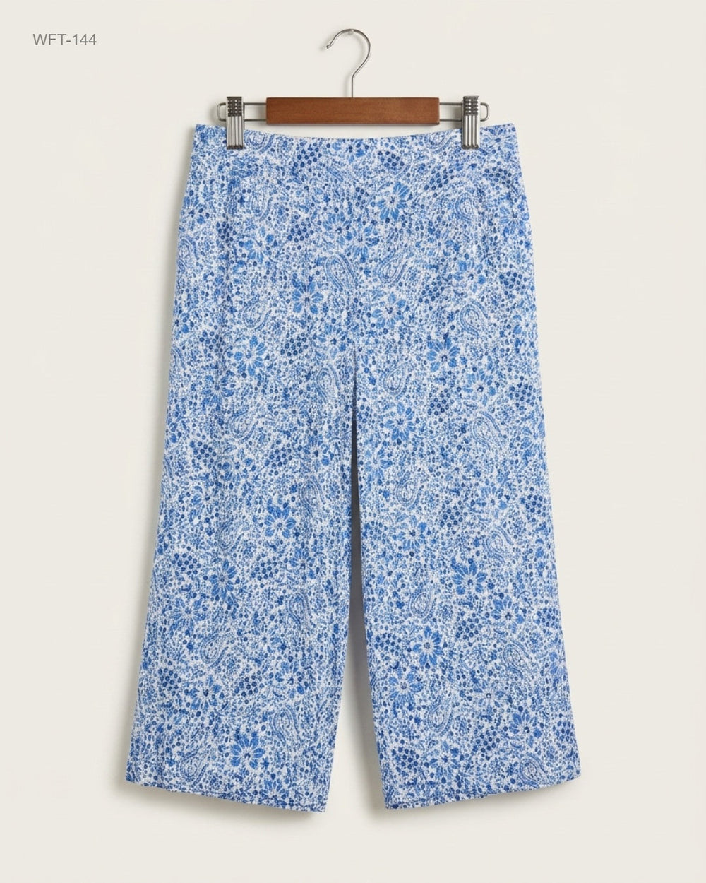 Premium Condition Women Flapper Trouser | Preloved Mango | Blue Viscose | Thrift Shop for Lahore Pakistan | OTS
