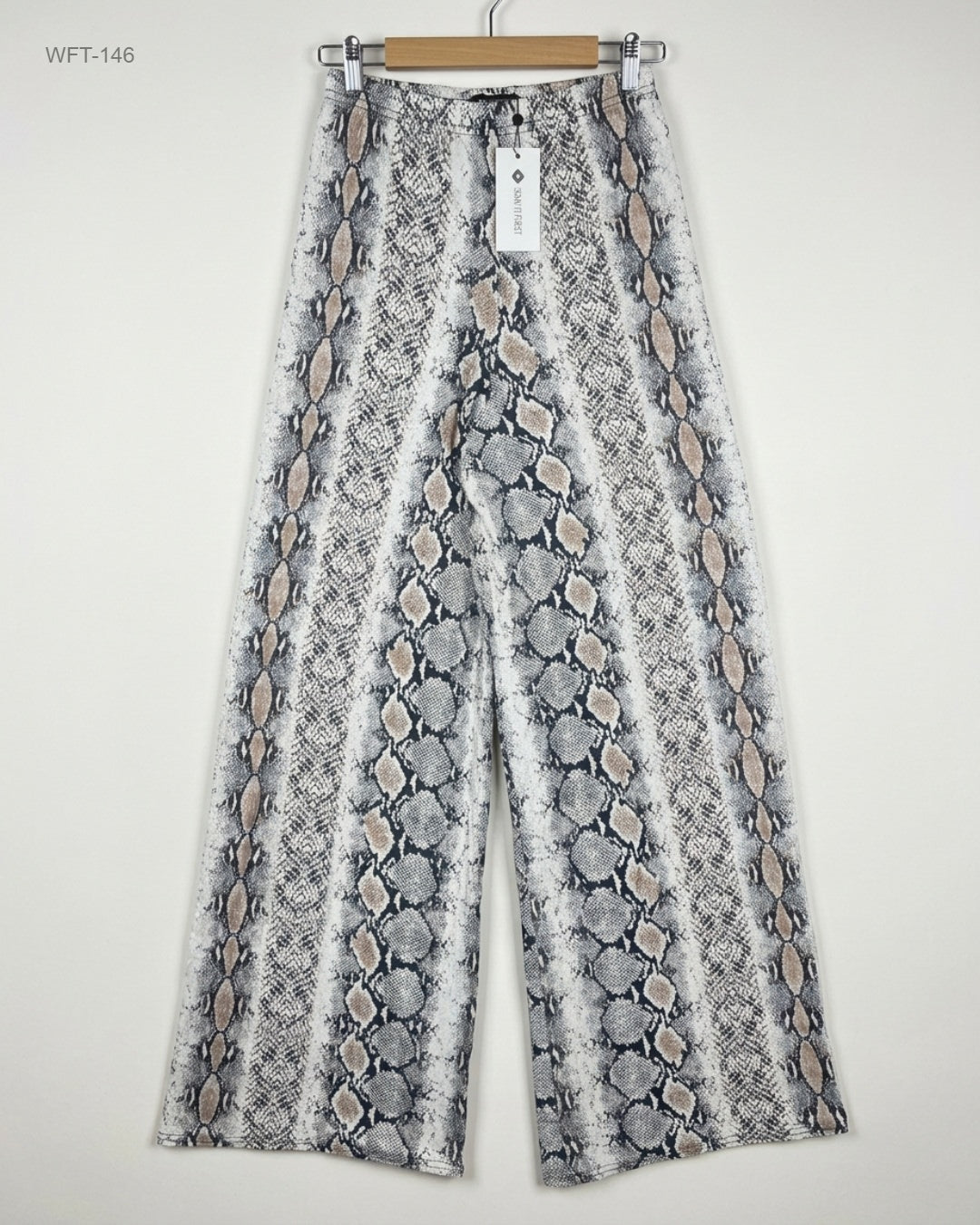 Shop Premium Plus Women Flapper Trouser by I SAW IT FIRST | Preloved Branded Clothes | Beige Viscose | | OTS Thrift Store Islamabad Pakistan