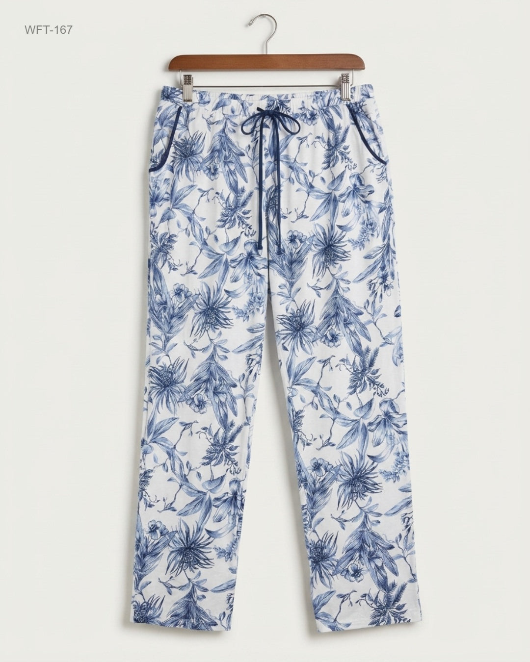 UK Imported secondhand Women Flapper Trouser - LOVE TO LOUNGE brand, SkyBlue Cotton, Premium condition, for - Online Thrift Store Lahore Pakistan
