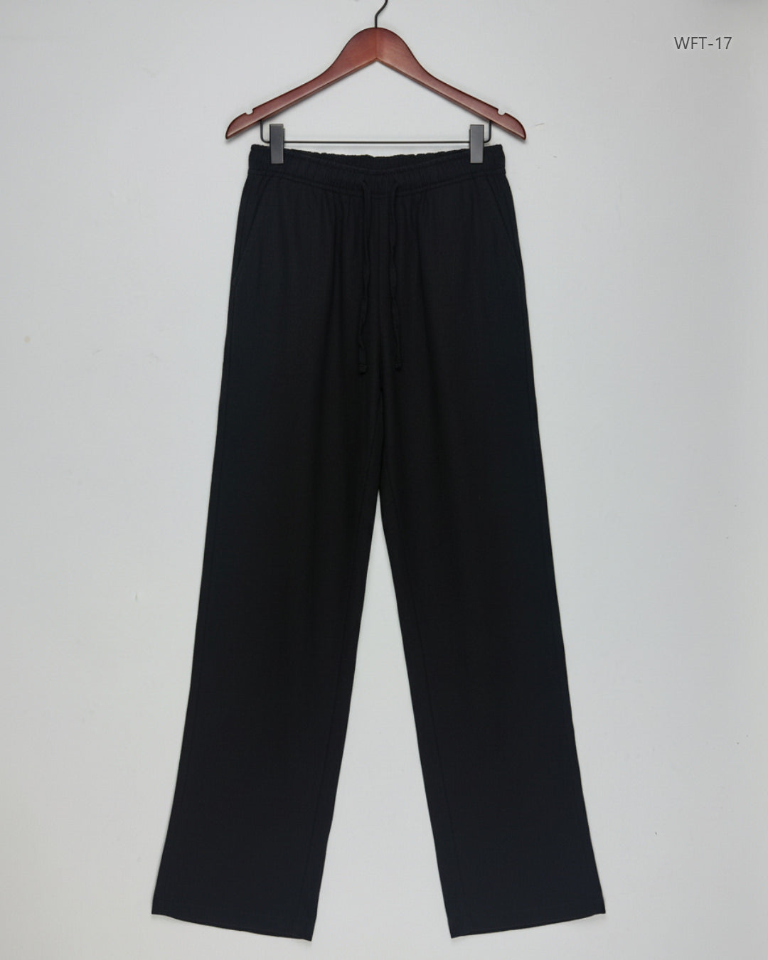 Preloved Premium Women Flapper Trouser by Bershka, Black Cotton for Womens - OTS Thrift Shop Lahore Pakistan