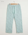 Women Flapper Trouser | LOVE TO LOUNGE | Preloved Branded | Turquoise Cotton | Premium | OTS Thrift Store Peshawar Pakistan