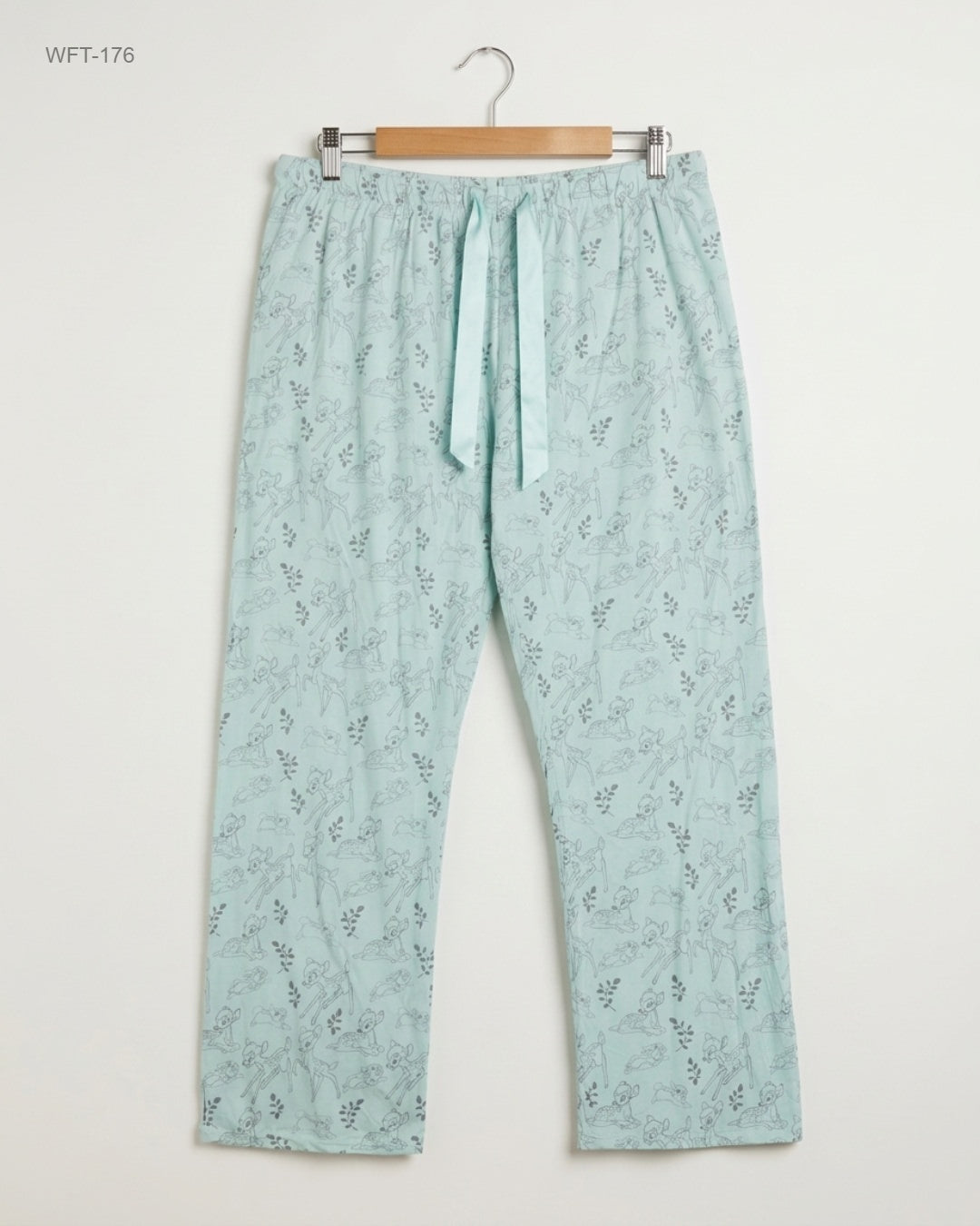 Women Flapper Trouser | LOVE TO LOUNGE | Preloved Branded | Turquoise Cotton | Premium | OTS Thrift Store Peshawar Pakistan