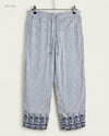 UK Imported secondhand Women Flapper Trouser - Marks & Spencer brand, Blue Cotton, Excellent condition, for - Online Thrift Store Lahore Pakistan