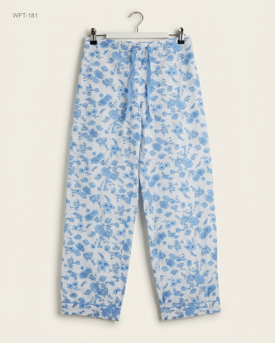 UK Imported secondhand Women Flapper Trouser - JOHN LEWIS brand, SkyBlue Cotton, Premium condition, for - Online Thrift Store Karachi Pakistan