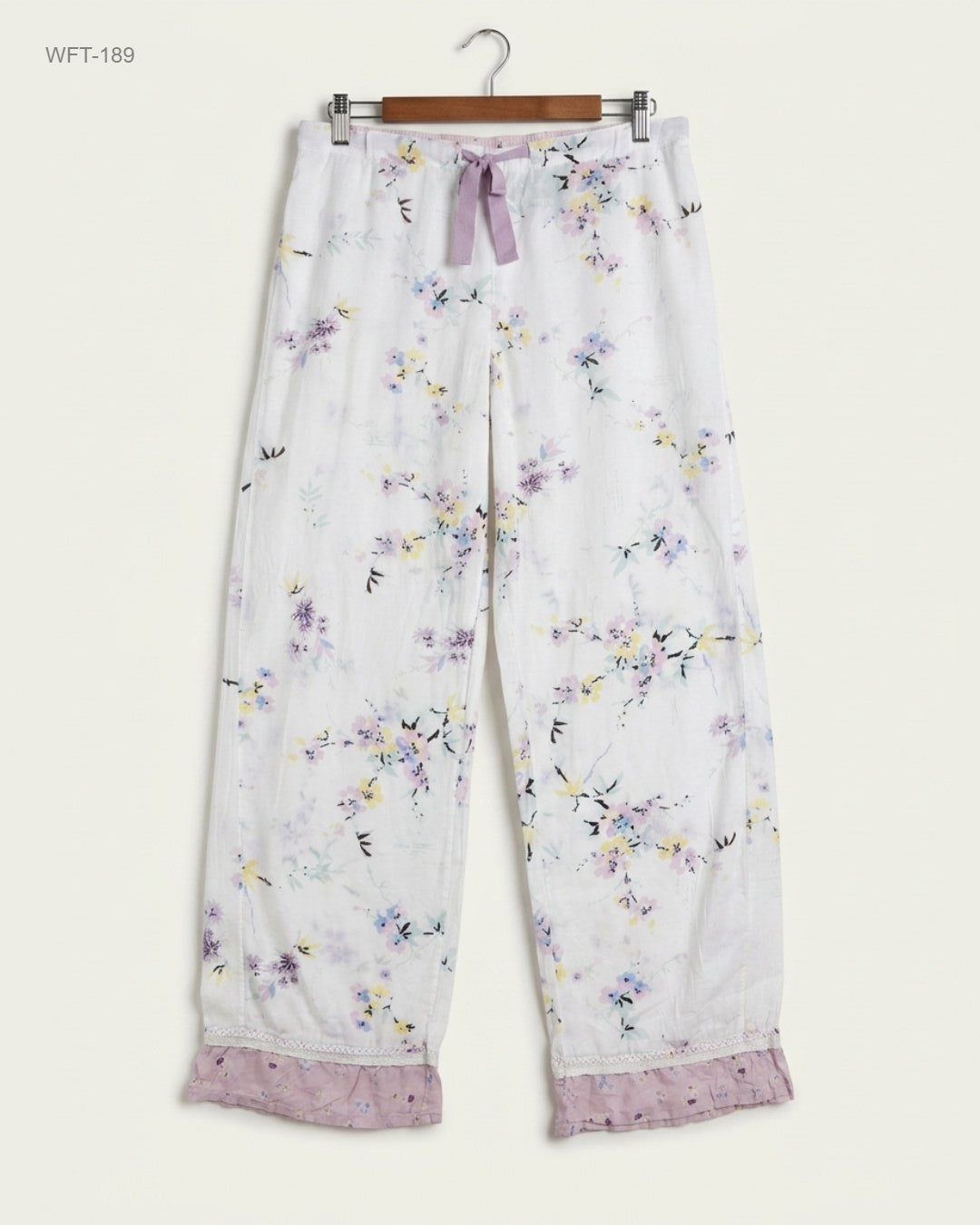 Women Flapper Trouser | Marks & Spencer | Preloved Branded | White Cotton | Premium | OTS Thrift Store Peshawar Pakistan