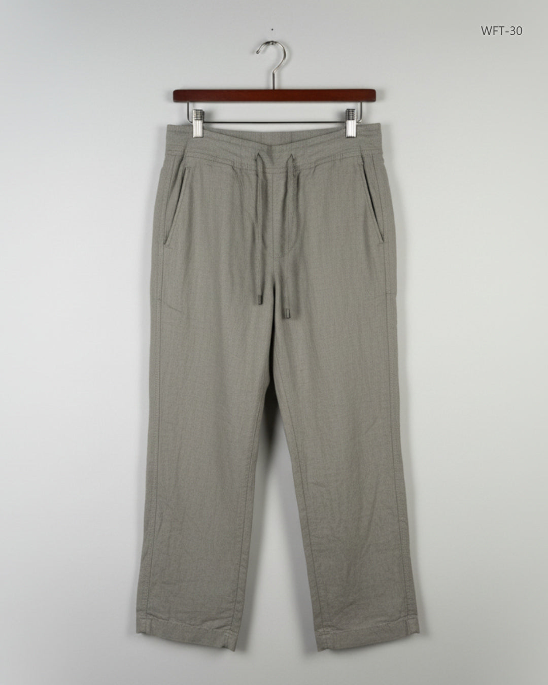 Women Flapper Trouser | Marks & Spencer | Preloved Branded | Beige Cotton | Premium | OTS Thrift Store Karachi Pakistan