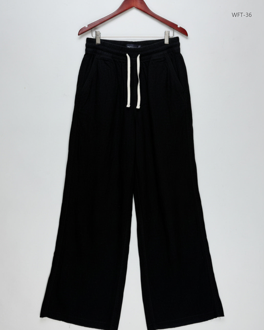UK Imported secondhand Women Flapper Trouser - Marks & Spencer brand, Black Cotton, Premium condition, for Womens - Online Thrift Store Lahore Pakistan
