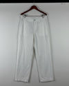 Premium Condition Women Flapper Trouser | Preloved Joannahope | White Cotton | Thrift Shop for Womens Karachi Pakistan | OTS