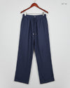 Women Flapper Trouser | LABLE CUT | Preloved Branded | Navy Blue Viscose | Premium | OTS Thrift Store Lahore Pakistan