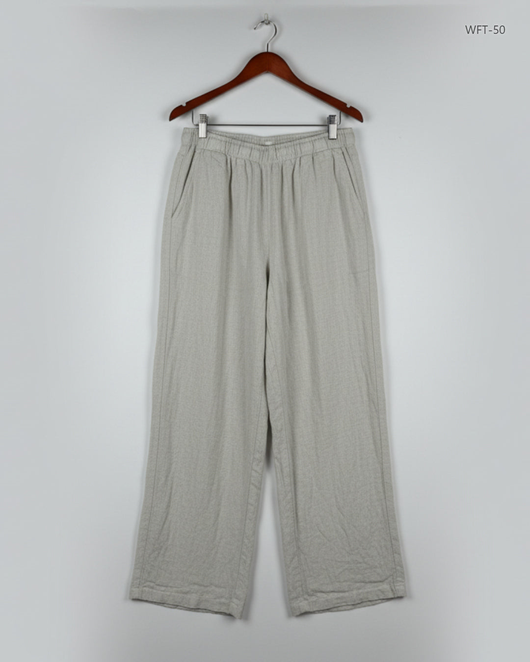 Premium Condition Women Flapper Trouser | Preloved Stradivarius | OffWhite Viscose | Thrift Shop for Womens Karachi Pakistan | OTS