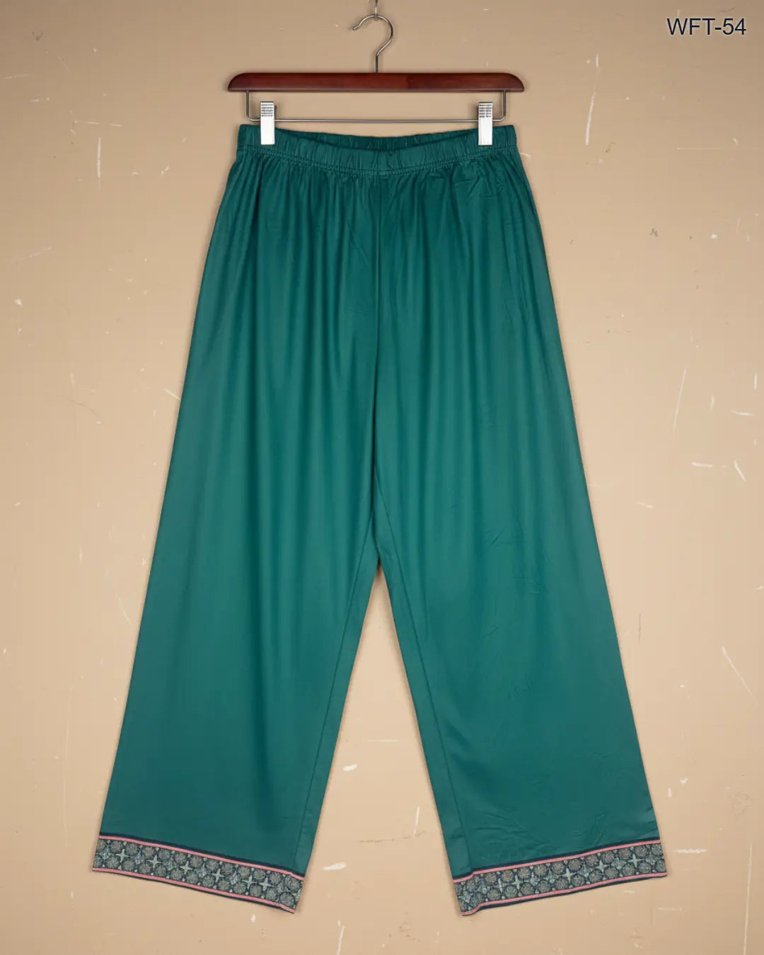 Preloved Premium Women Flapper Trouser by Cut Label, Green Polyester for Womens - OTS Thrift Shop Lahore Pakistan