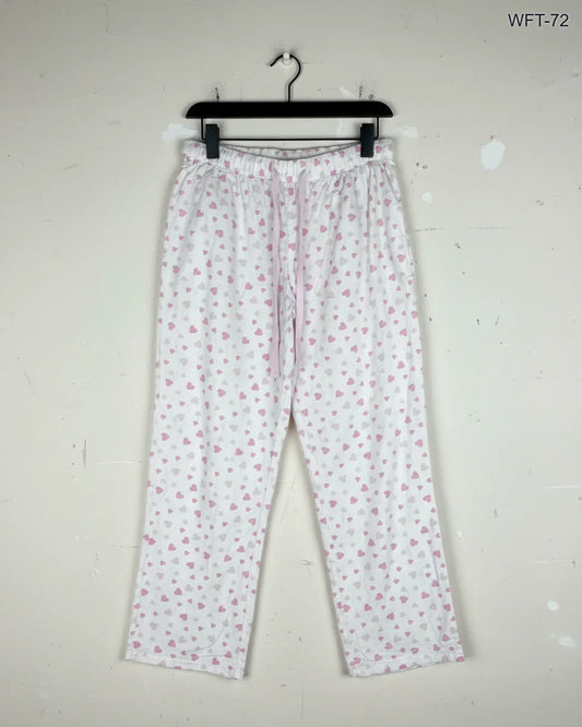 Women Flapper Trouser | LOVE TO LOUNGE | Preloved Branded | Pink Cotton | Premium | OTS Thrift Store Karachi Pakistan