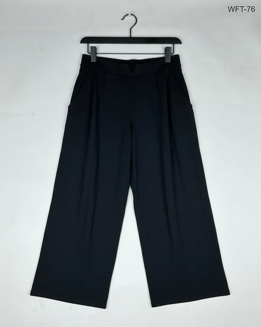 Preloved Premium Women Flapper Trouser by CAPSULE, Black Polyester for Womens - OTS Thrift Shop Karachi Pakistan