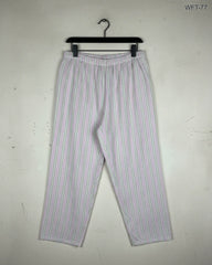 Women Flapper Trouser | Cut Label | Preloved Branded | Pink Cotton | Premium | OTS Thrift Store Karachi Pakistan