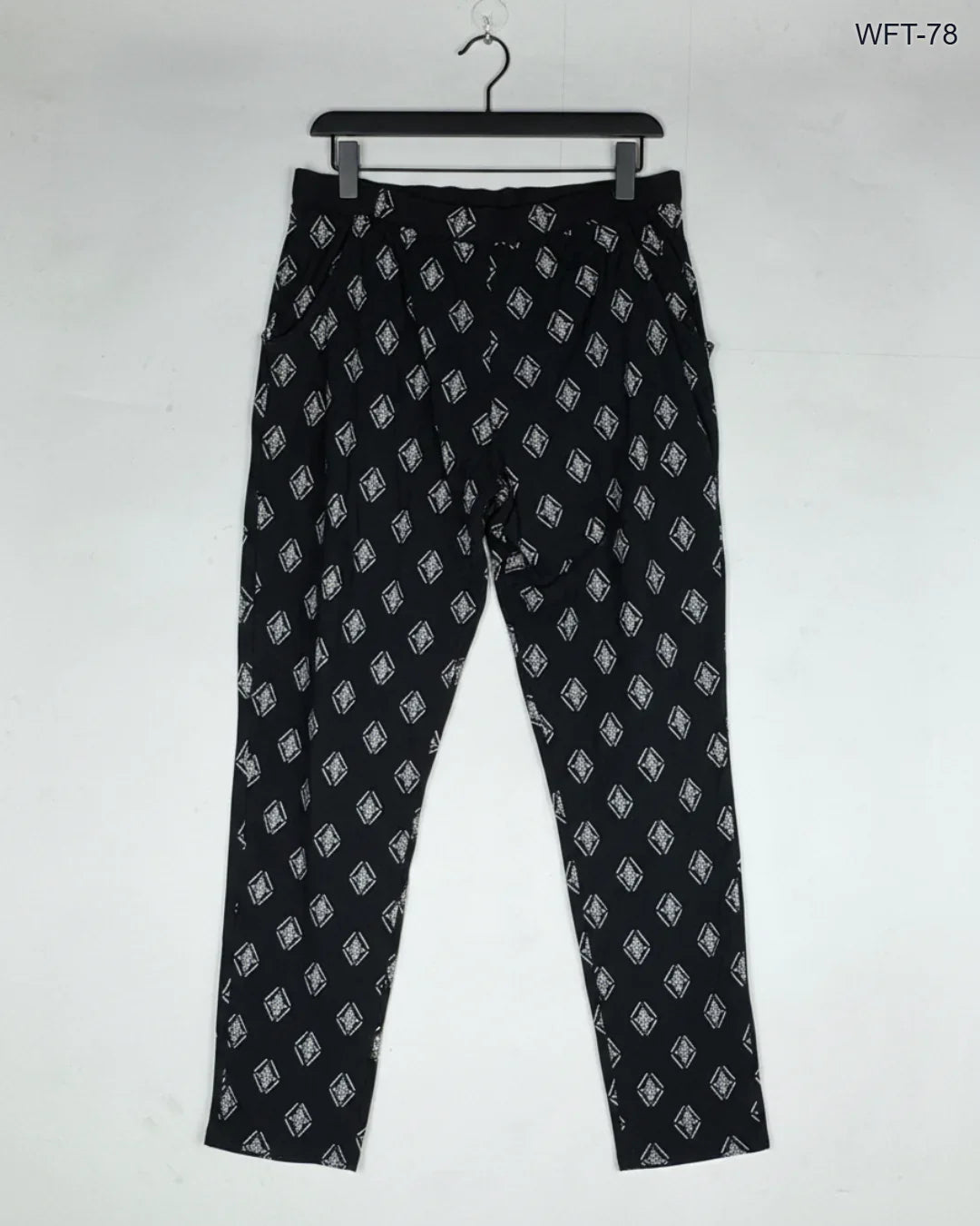 Preloved Excellent Women Flapper Trouser by George, Black Cotton for Womens - OTS Thrift Shop Karachi Pakistan