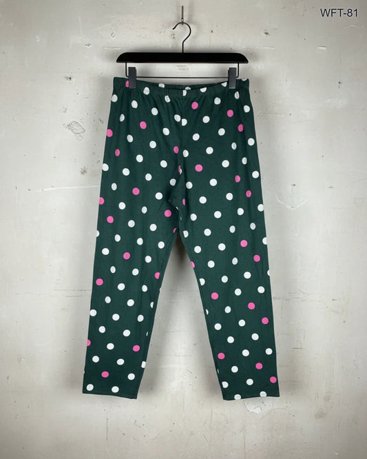 UK Imported secondhand Women Flapper Trouser - Marks & Spencer brand, Green Cotton, Premium condition, for Womens - Online Thrift Store Lahore Pakistan