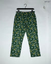 Women Flapper Trouser | Cut Label | Preloved Branded | GREEN Cotton | Premium | OTS Thrift Store Islamabad Pakistan