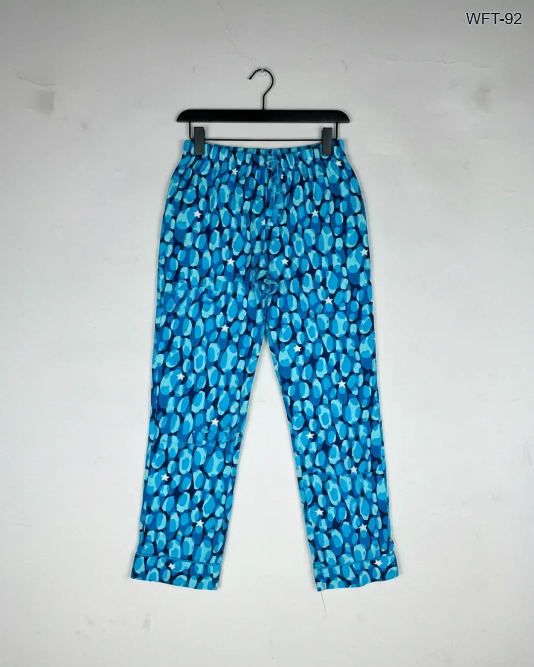 Shop Premium Women Flapper Trouser by Cut Label | Preloved Branded Clothes | Blue Cotton | Womens | OTS Thrift Store Peshawar Pakistan