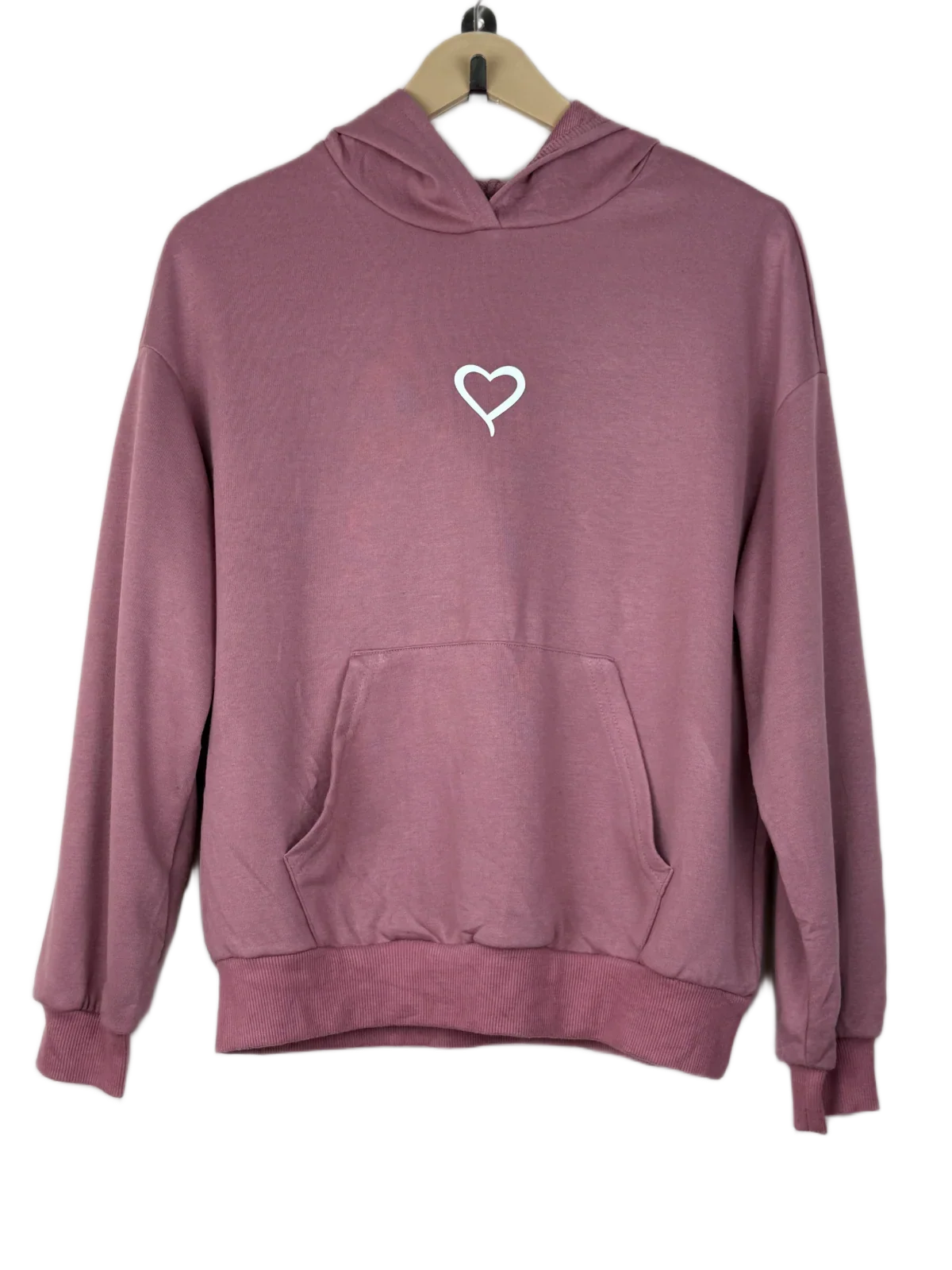Shop Premium Plus Winter Hoodies & Sweatshirtss by Shein | Preloved Branded Clothes | Pink Polyester | Women | OTS Thrift Store Peshawar Pakistan