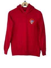 Preloved Premium Winter Hoodies & Sweatshirtss by Just Hoodies, Red Cotton for Women - OTS Thrift Shop Islamabad Pakistan