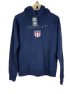 Shop Premium Winter Hoodies & Sweatshirtss by Gant | Preloved Branded Clothes | Navy Blue Cotton | Women | OTS Thrift Store Karachi Pakistan