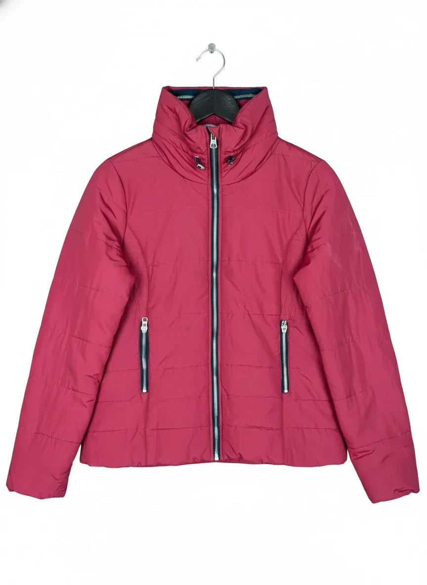 Secondhand Branded Bomber & Puffer Jackets by ONLY, Red Polyester fabric, Premium condition, for Women - Online Thrift Shop Islamabad Pakistan