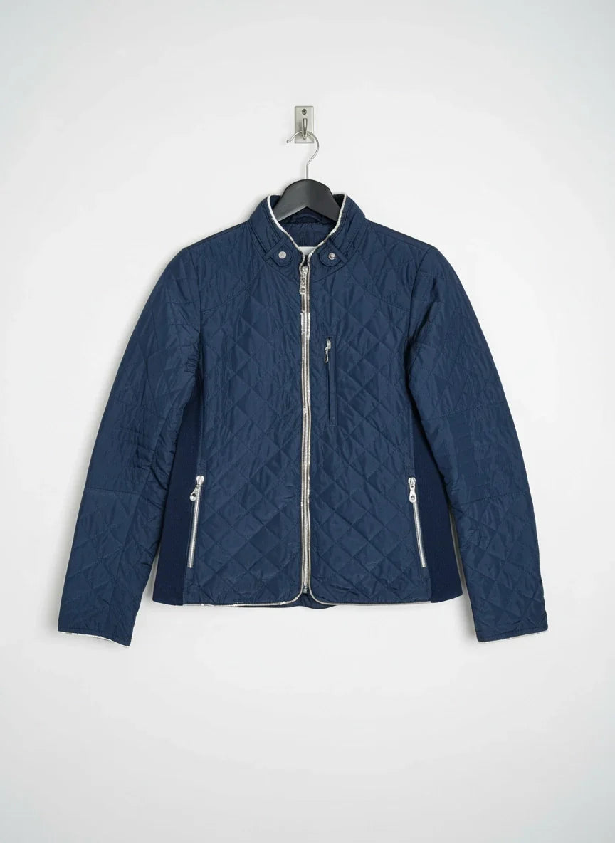 UK Imported secondhand Bomber & Puffer Jackets - Epister brand, Navy Blue Polyester, Good condition, for Women - Online Thrift Store Islamabad Pakistan