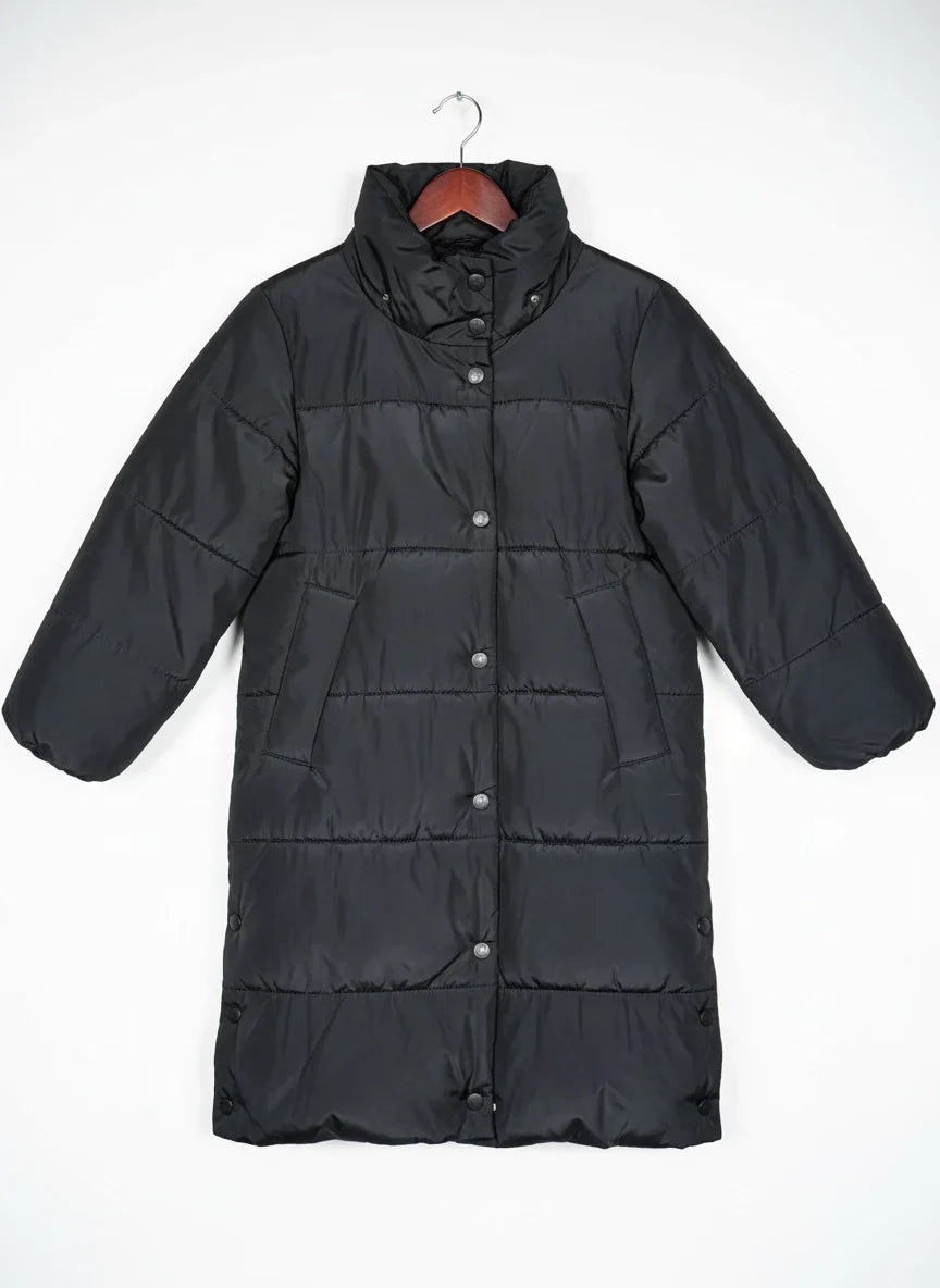 Secondhand Branded Bomber & Puffer Jackets by H&M, Black Polyester fabric, Good condition, for Women - Online Thrift Shop Karachi Pakistan