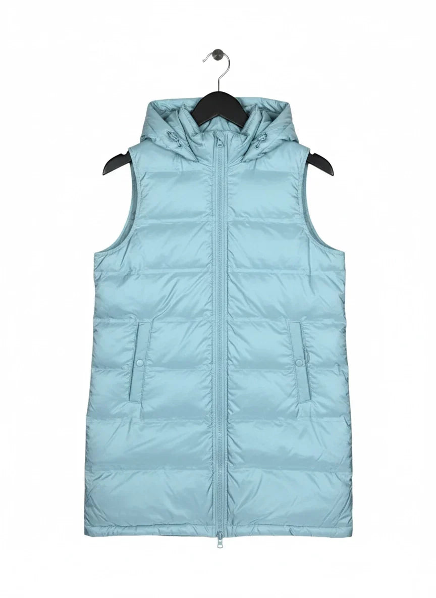 UK Imported secondhand Bomber & Puffer Jackets - Dunnes brand, Cyan Polyester, Premium Plus condition, for Women - Online Thrift Store Islamabad Pakistan