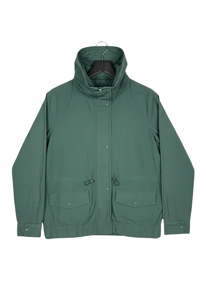 Shop Premium Bomber & Puffer Jackets by Massimo Dutti | Preloved Branded Clothes | OliveDrab Naylon | Women | OTS Thrift Store Karachi Pakistan