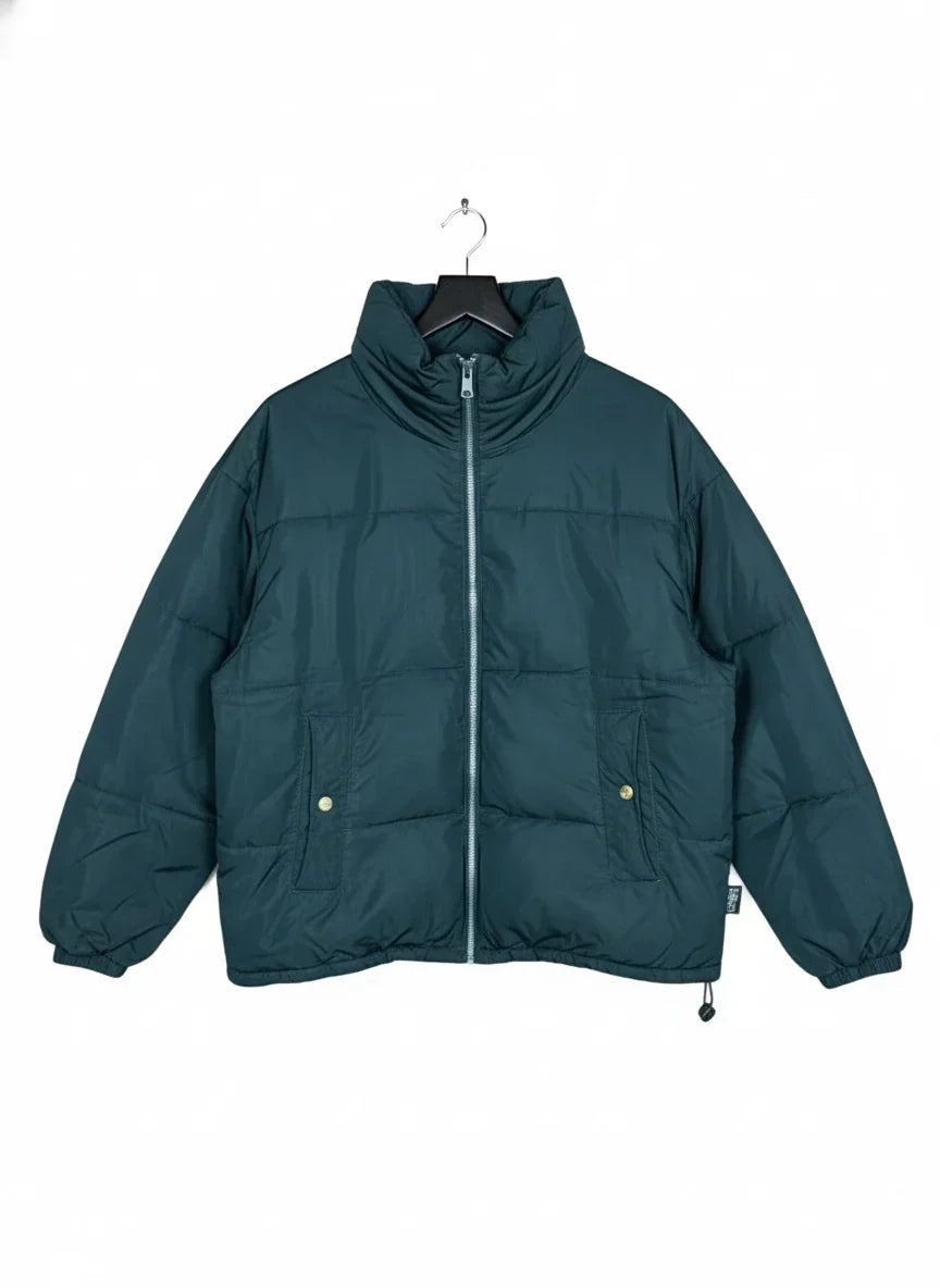 UK Imported secondhand Bomber & Puffer Jackets - Pull&Bear brand, Black Polyester, Premium Plus condition, for Women - Online Thrift Store Lahore Pakistan