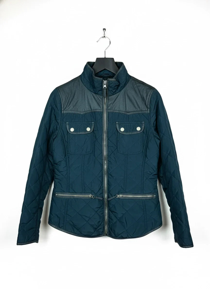 UK Imported secondhand Bomber & Puffer Jackets - Falmer Heritage brand, Black Polyester, Excellent condition, for Women - Online Thrift Store Islamabad Pakistan