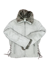 Preloved Premium Bomber & Puffer Jackets by Ming, Beige Polyester for Women - OTS Thrift Shop Islamabad Pakistan