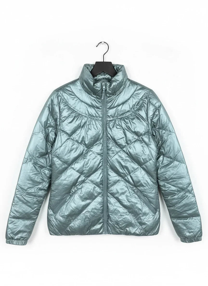 UK Imported secondhand Bomber & Puffer Jackets - Protest brand, Silver Polyester, Excellent condition, for Women - Online Thrift Store Peshawar Pakistan