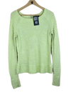 Preloved Premium Winter Knitted Tops by American Eagle, Green Cotton for Women - OTS Thrift Shop Lahore Pakistan