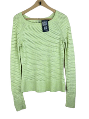 Preloved Premium Winter Knitted Tops by American Eagle, Green Cotton for Women - OTS Thrift Shop Lahore Pakistan