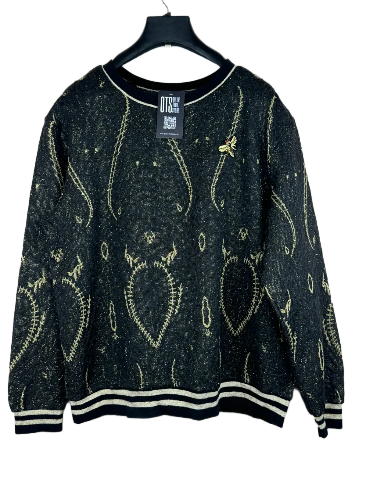 Winter Knitted Tops | H&M | Preloved Branded | Black Reverse | Premium | OTS Thrift Store Islamabad Pakistan