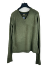 Premium Condition Winter Knitted Tops | Preloved Mads | Olive Acrylic | Thrift Shop for Women Karachi Pakistan | OTS