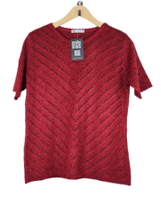 Winter Knitted Tops | Berkertex | Preloved Branded | Maroon Acrylic | Premium | OTS Thrift Store Peshawar Pakistan