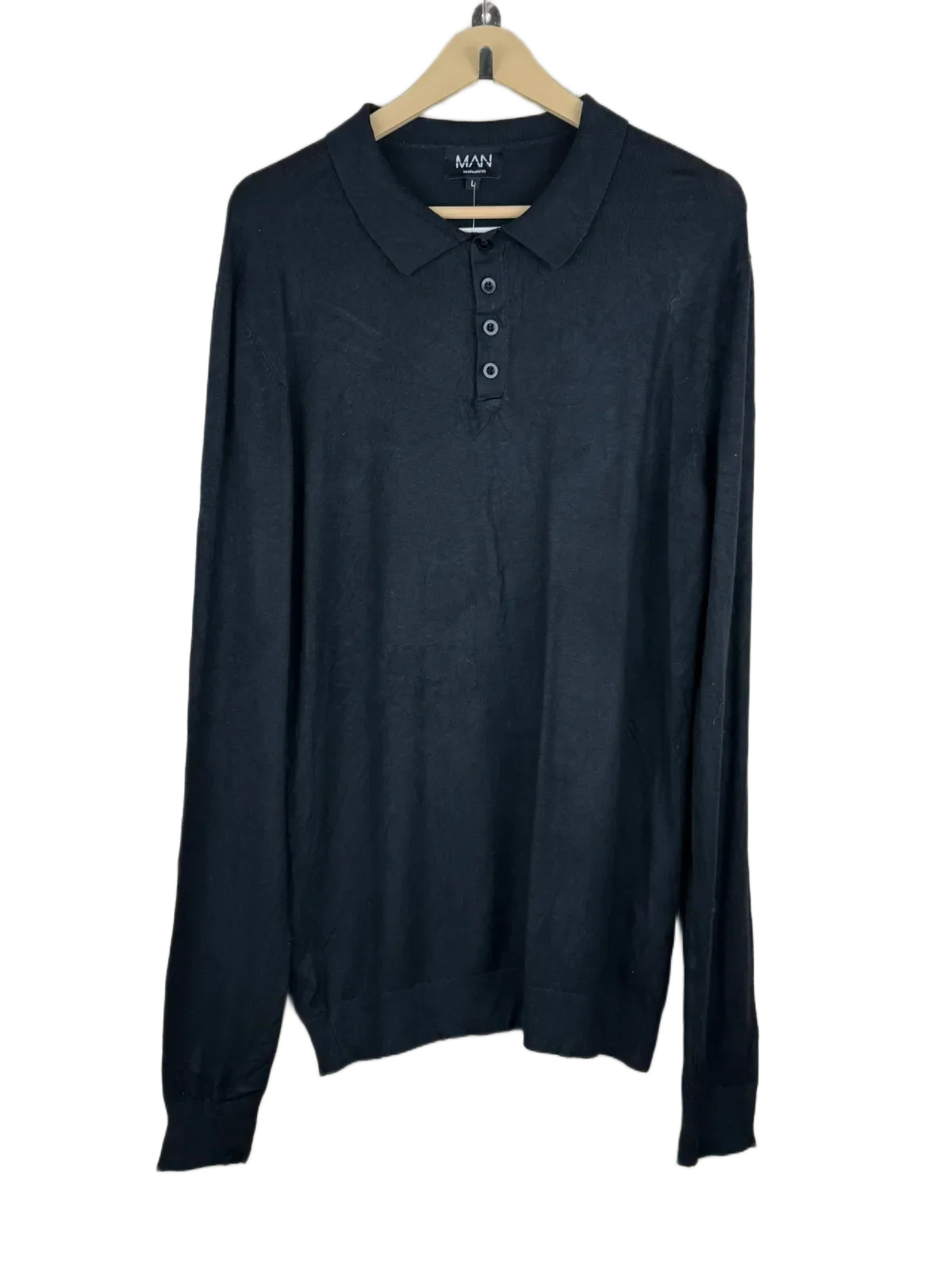 Preloved Premium Winter Knitted Tops by Mango, Black Viscose for Women - OTS Thrift Shop Islamabad Pakistan