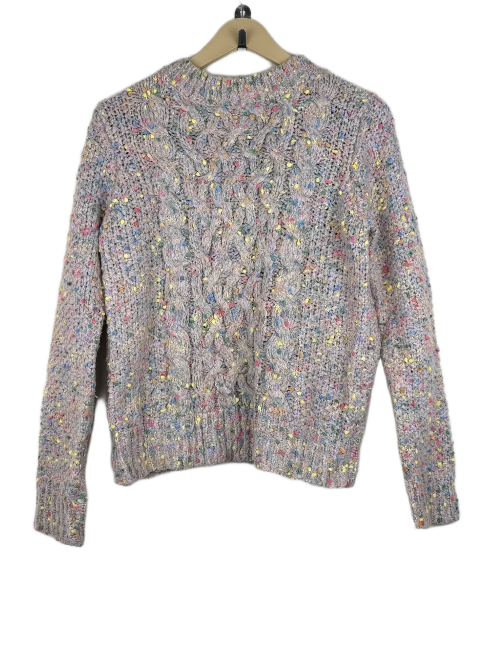 Winter Knitted Tops | Papaya | Preloved Branded | Multi Acrylic | Excellent | OTS Thrift Store Lahore Pakistan