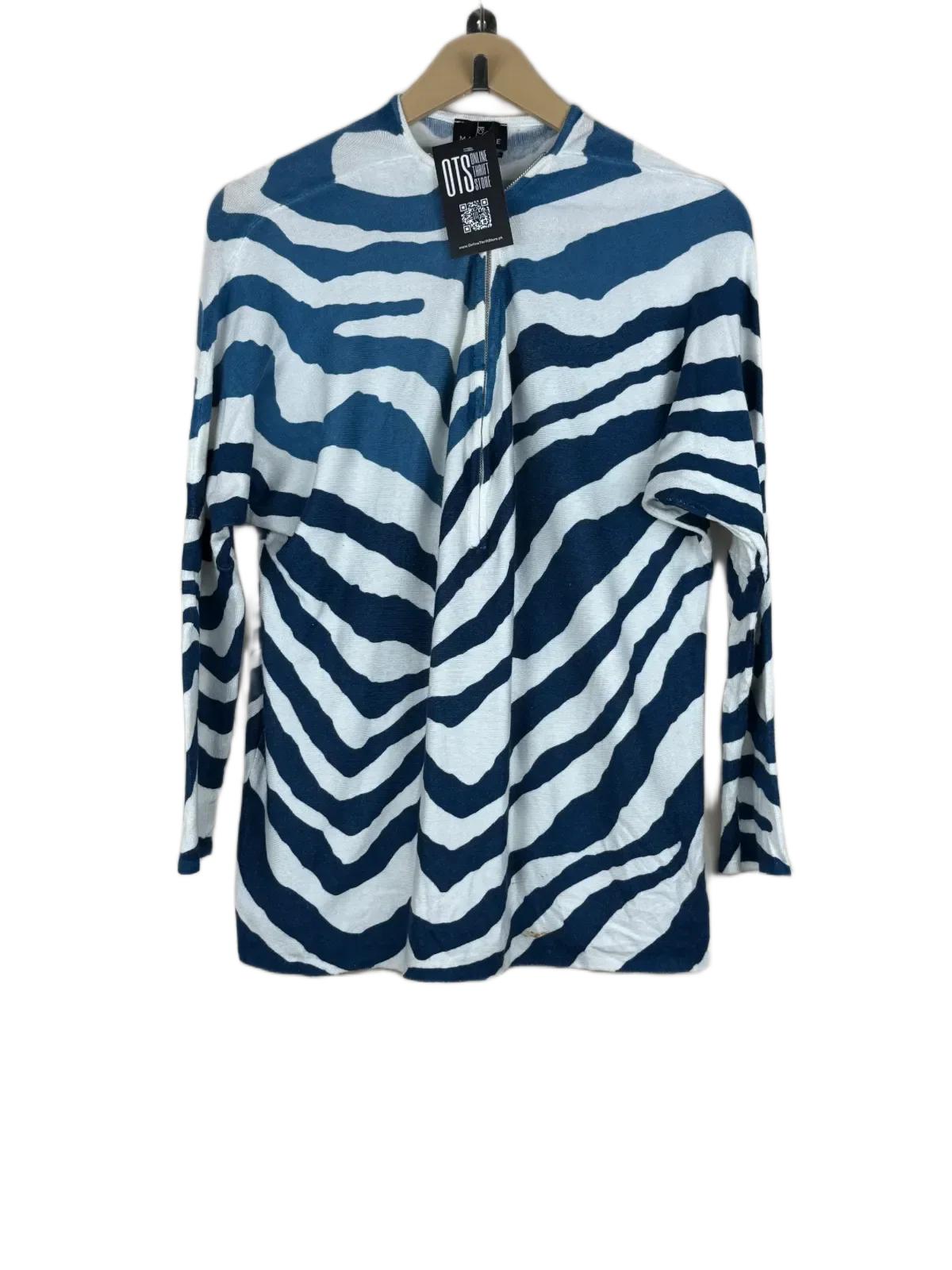 Winter Knitted Tops | Marble | Preloved Branded | Multi Viscose | Premium | OTS Thrift Store Lahore Pakistan